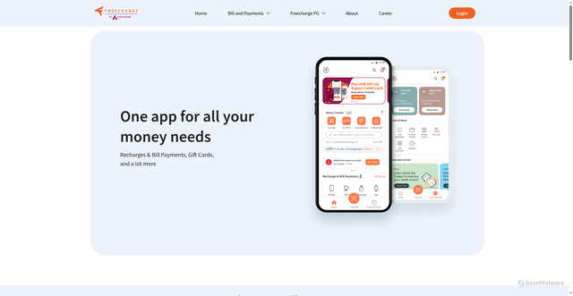 Security scan screenshot of https://www.freecharge.in