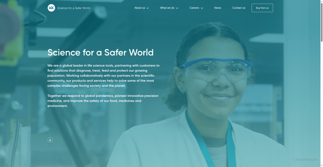 Security scan screenshot of https://www.lgcgroup.com/