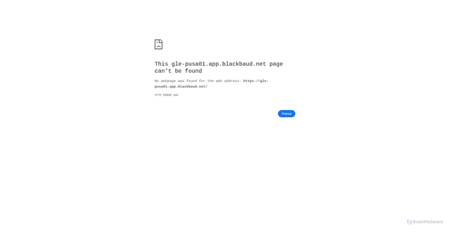 Security scan screenshot of https://gle-pusa01.app.blackbaud.net