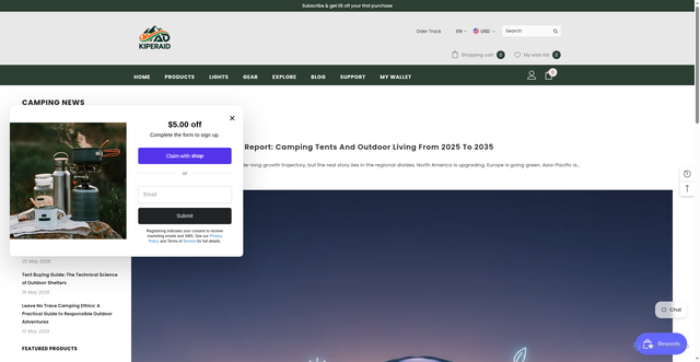 Security scan screenshot of https://kiperaid.com/blogs/camp-news?srsltid=AfmBOooLor5wjHrM4xoazKQbYzLr3kfiga0ngTD76DG0KAou79uaXg4p