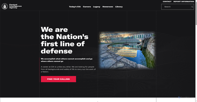 Security scan screenshot of https://www.cia.gov/