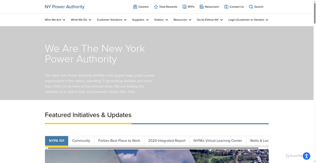 Security scan screenshot of https://nypa.gov/