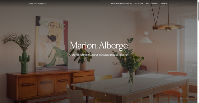 Security scan screenshot of https://www.marionalberge.com