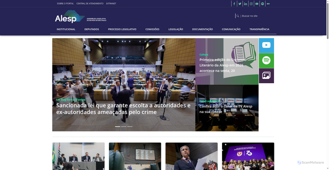 Security scan screenshot of https://al.sp.gov.br