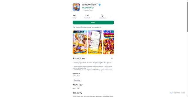 Security scan screenshot of https://wandererwired.shop/