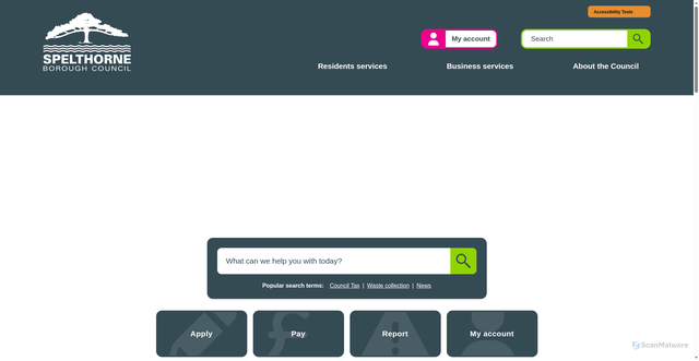 Security scan screenshot of https://www.spelthorne.gov.uk/