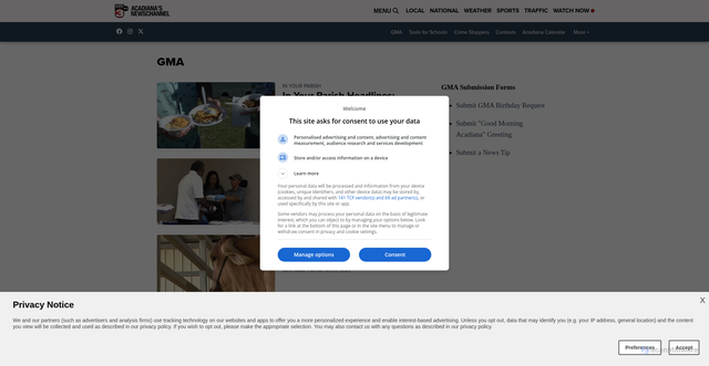 Security scan screenshot of https://www.katc.com/community/gma