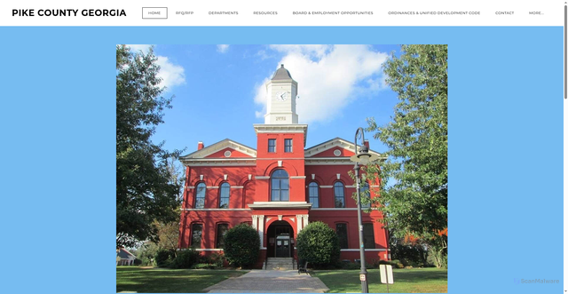 Security scan screenshot of https://www.pikecoga.com/