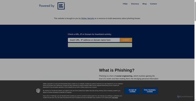 Security scan screenshot of https://www.phishing.com/