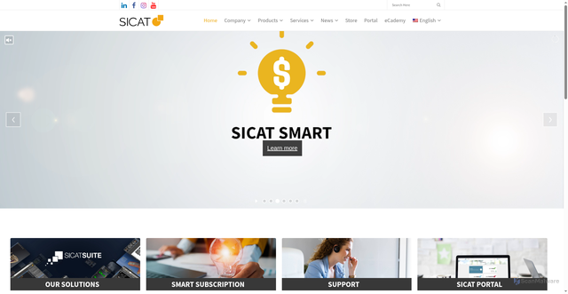 Security scan screenshot of https://sicat.com
