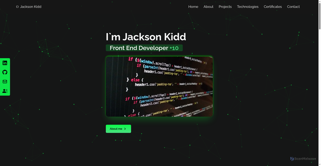 Security scan screenshot of https://jackson-portfolio.vercel.app