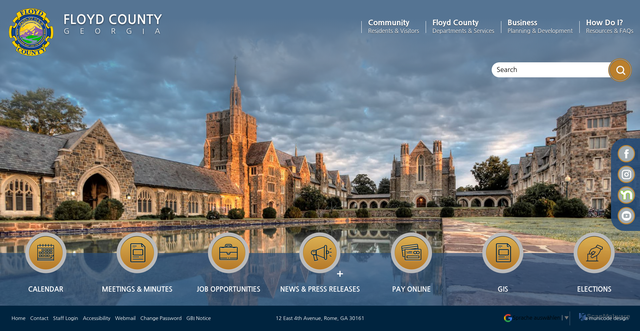 Security scan screenshot of https://www.floydcountyga.gov/