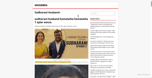 Security scan screenshot of https://arbenwa.pages.dev/posts/sudharani-husband