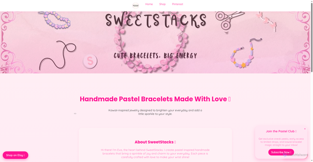 Security scan screenshot of https://sweetstacksbraclets-aa958s60v7.edgeone.app/