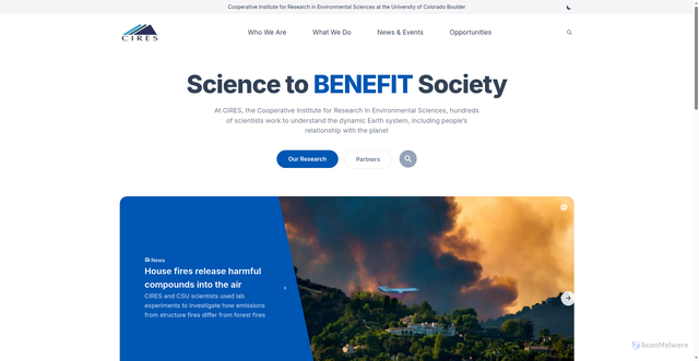 Security scan screenshot of https://cires1.colorado.edu