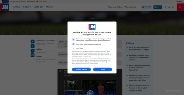 Security scan screenshot of https://www.jn.pt/jogos-em-direto/artigo/acompanhe-ao-minuto-o-moreirense---f-c-porto/18013338