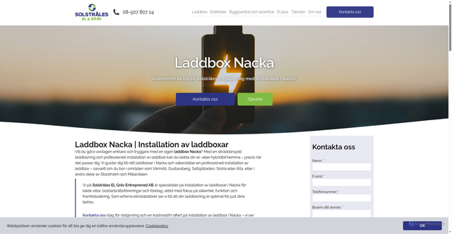 Security scan screenshot of https://laddboxnacka.nu
