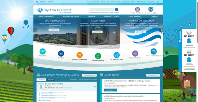 Security scan screenshot of https://www.baaqmd.gov/