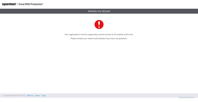 Security scan screenshot of https://dnsp-ipv4-detector.brightcloud.com