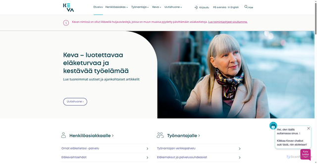 Security scan screenshot of https://keva.fi