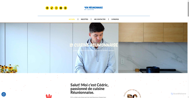 Security scan screenshot of https://unreunionnaisencuisine.com/