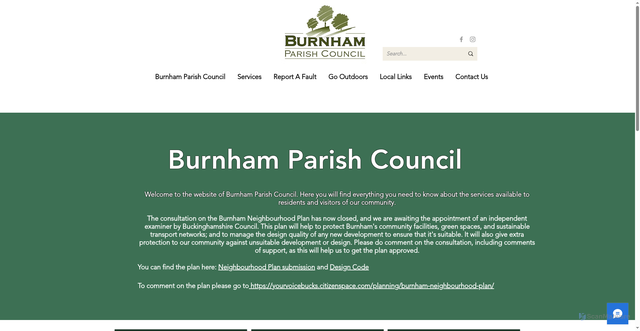 Security scan screenshot of https://www.burnhamparish.gov.uk/