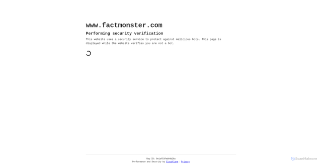 Security scan screenshot of https://www.factmonster.com