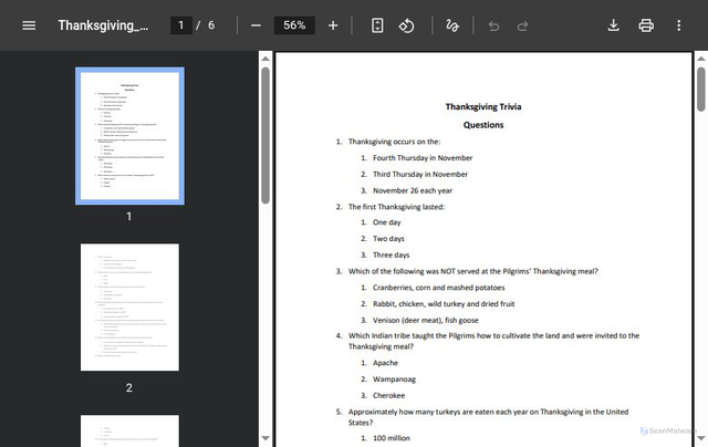 Security scan screenshot of https://www.jackbradley.com/news/42967/11620/Thanksgiving_Trivia_002_.pdf