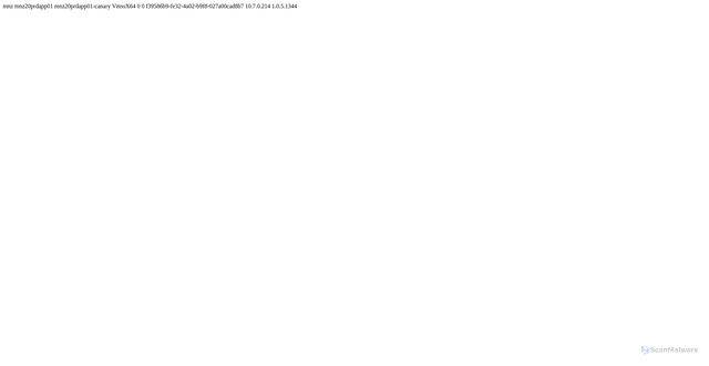 Security scan screenshot of https://mnz20prdapp01-canary.netmon.azure.com/