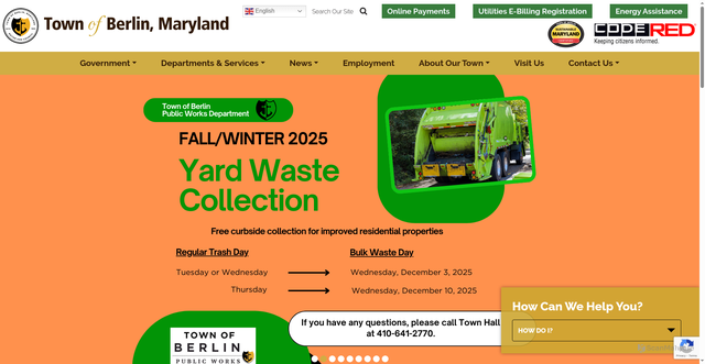 Security scan screenshot of https://berlinmd.gov/