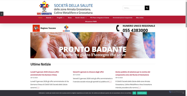 Security scan screenshot of https://www.coesoareagr.it/
