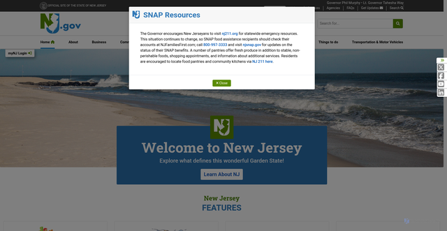 Security scan screenshot of https://nj.gov/