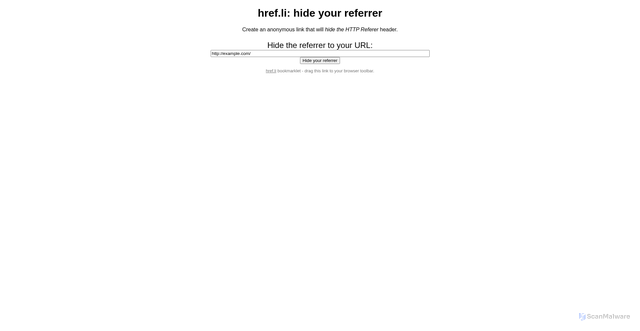 Security scan screenshot of https://href.li/
