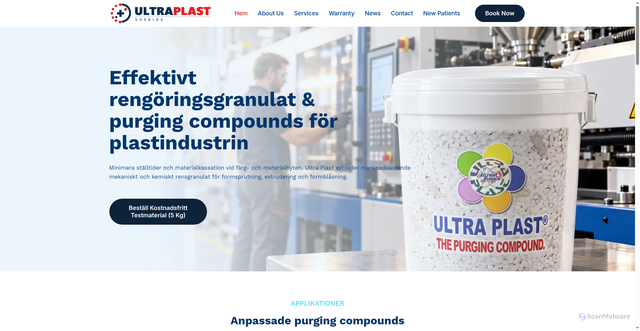 Security scan screenshot of https://ultraplast.se