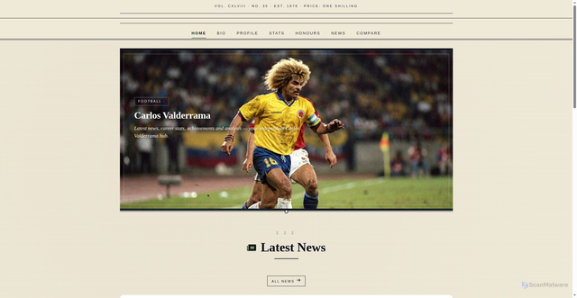 Security scan screenshot of https://carlosvalderramanews.site/