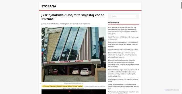 Security scan screenshot of https://anaboye.pages.dev/posts/jk-irinjalakuda/