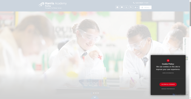 Security scan screenshot of https://www.harrispurley.org.uk/