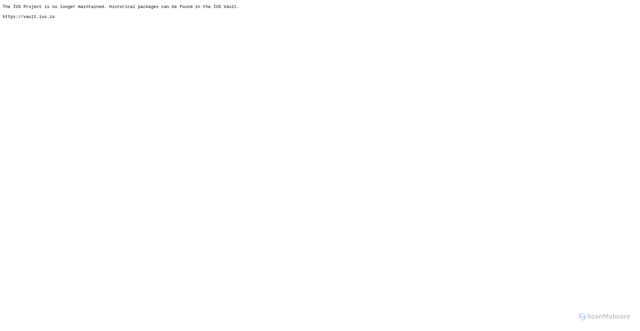 Security scan screenshot of https://repo.ius.io