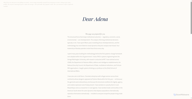 Security scan screenshot of https://syschgapp-nyqu3irl1e.edgeone.app/adenaf-land.html