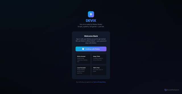Security scan screenshot of https://devixhubrbxv3-k0ydi0ovxm.edgeone.app/