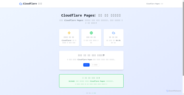 Security scan screenshot of https://cloudflare-test-c73.pages.dev/
