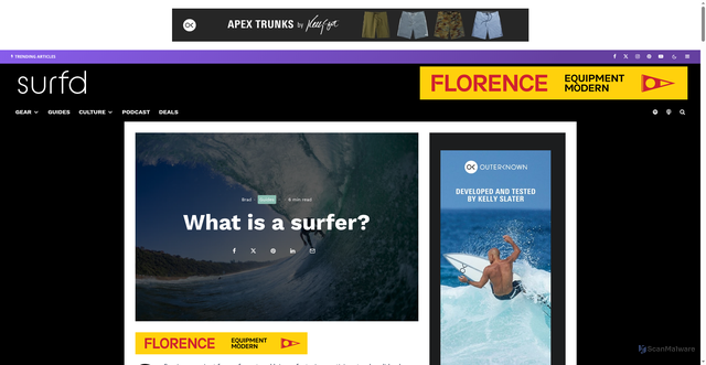 Security scan screenshot of https://surfd.com/2022/03/what-is-a-surfer/