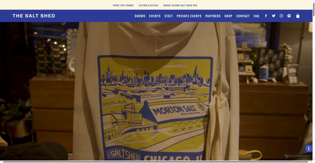 Security scan screenshot of https://www.saltshedchicago.com/