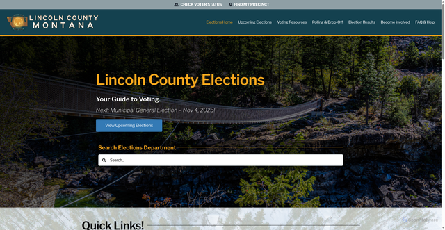Security scan screenshot of https://lincolncountymt.gov/