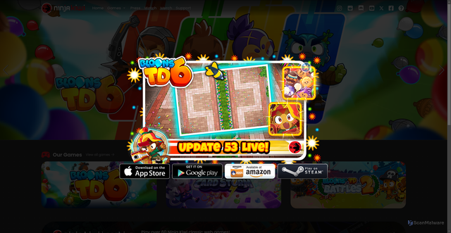 Security scan screenshot of https://www.ninjakiwi.com