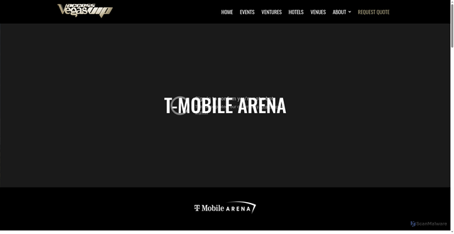 Security scan screenshot of https://accessvegasvip.com/venues/t-mobile-arena/