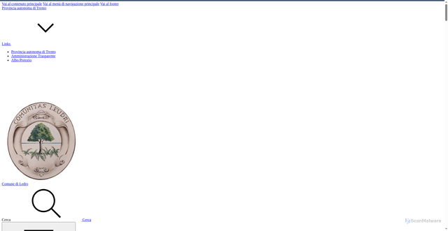 Security scan screenshot of https://www.comune.ledro.tn.it/