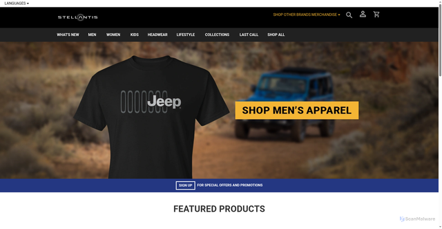 Security scan screenshot of https://www.buychryslercanadagear.ca