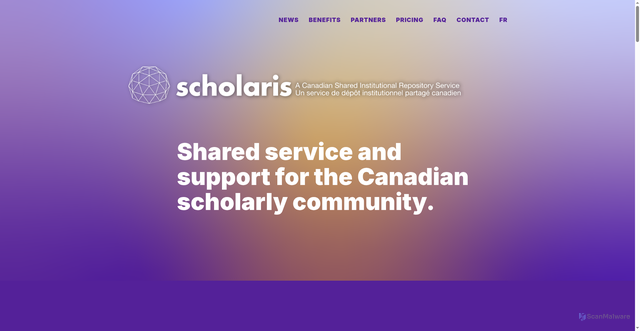 Security scan screenshot of https://scholaris.ca