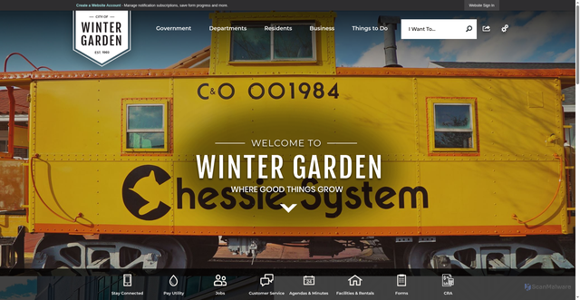 Security scan screenshot of https://www.wintergarden-fl.gov/